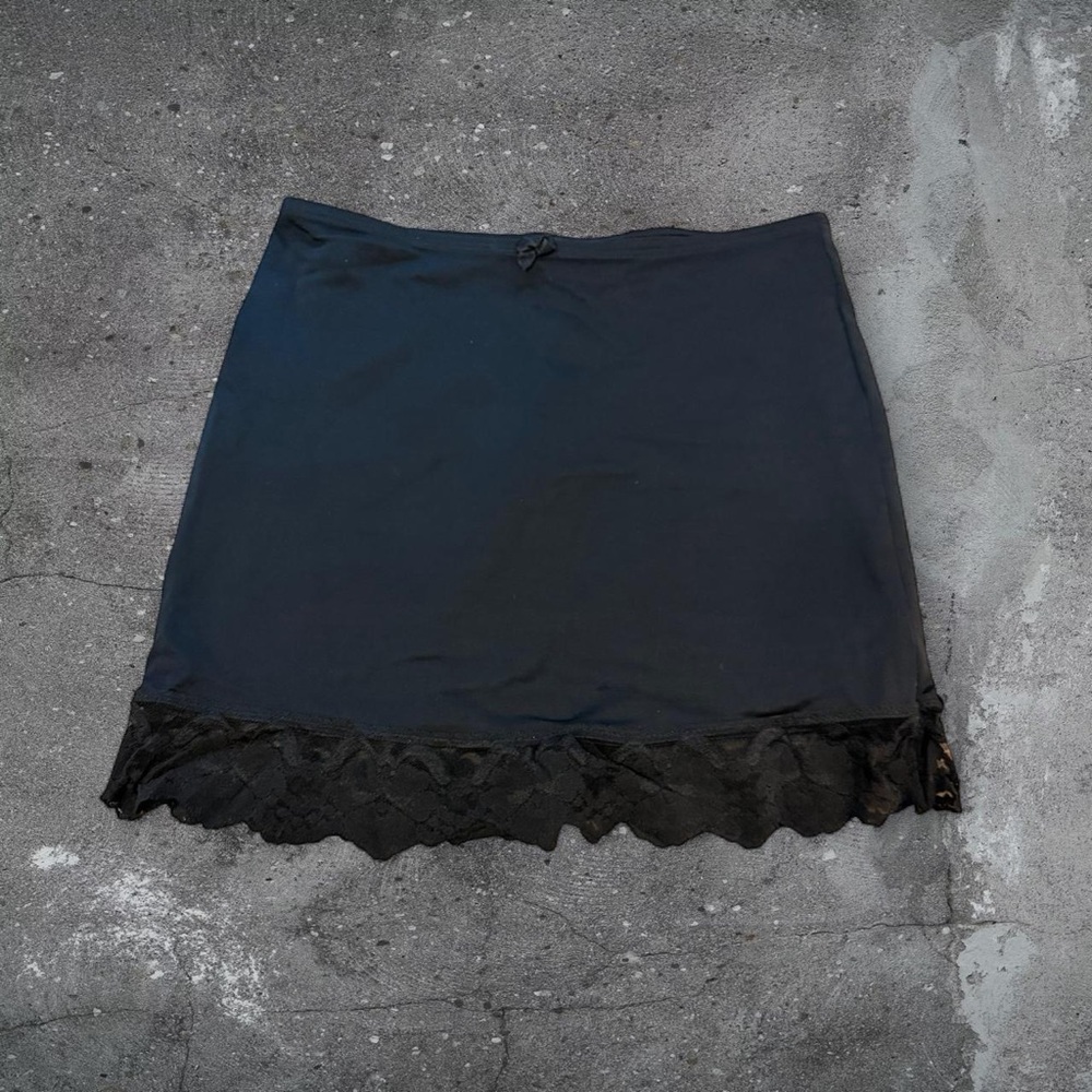 Y2K Goth Lace Mini Skirt Dark Coquette Mall Goth Ultra Mini